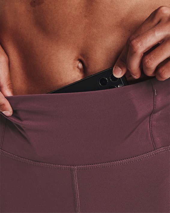 女士UA Speedpocket Wave 7/8貼身褲, Purple, pdpMainDesktop image number 5
